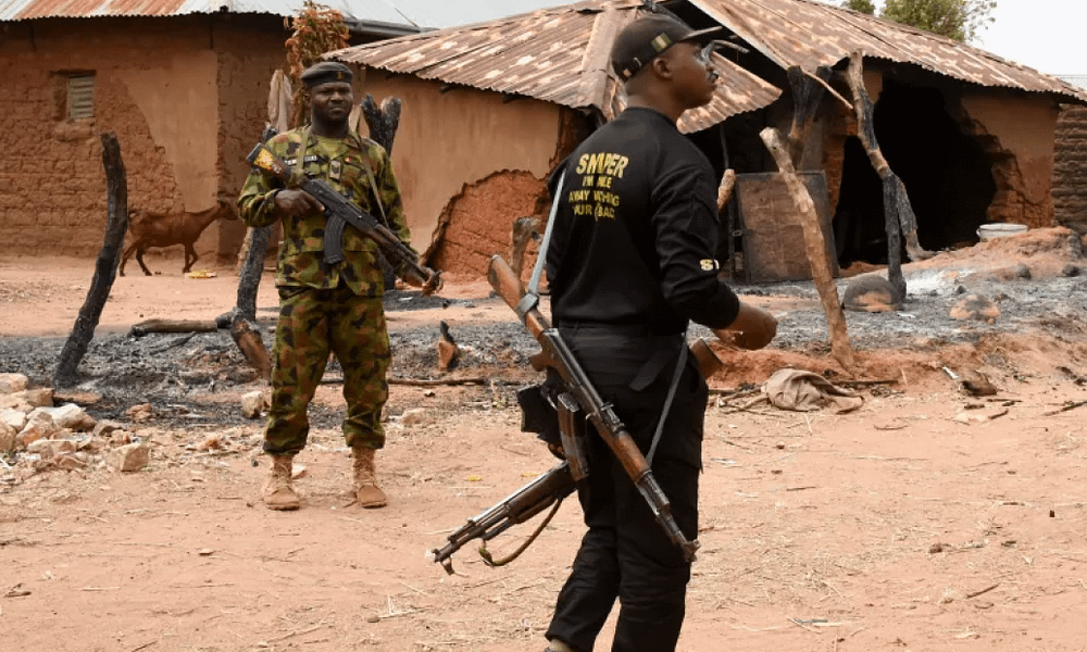 Soldiers deployed to the area