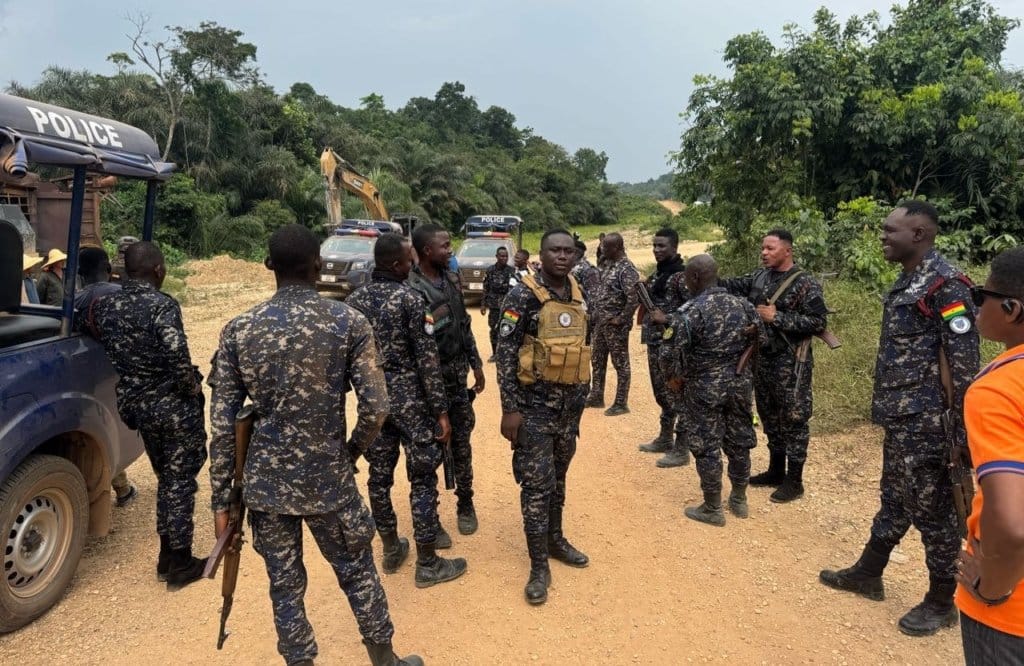 Police Seize 10 Excavators in Major Galamsey Crackdown Near Ankobra River
