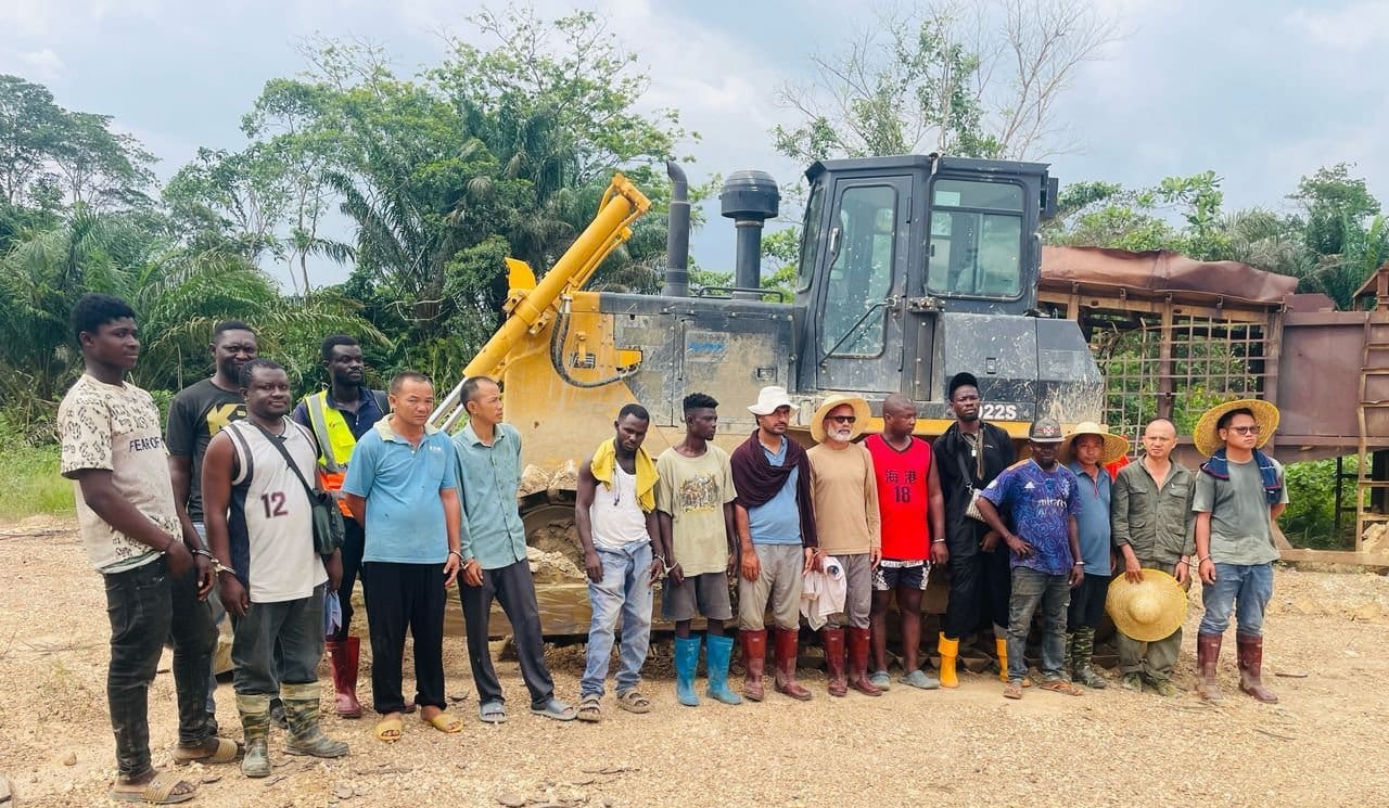 Police Seize 10 Excavators in Major Galamsey Crackdown Near Ankobra River