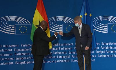 Akufo-Addo addressing the European Parliament