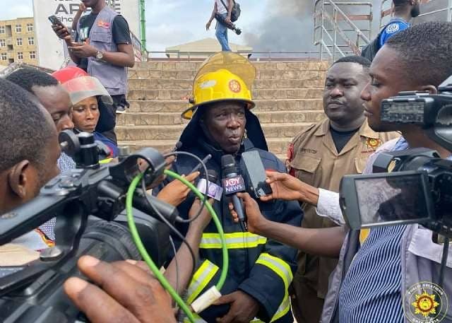 Adum Market Fire in Kumasi Finally Under Control After Six Hours of Intense Efforts