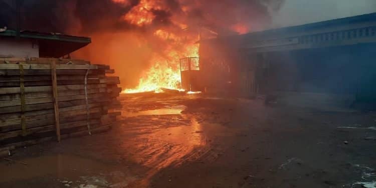 Fire Destroys Millions in Goods at Lapaz Market