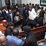 Minority and Majority MPs Clash in Heated Vetting Session, Parliament Property Damaged