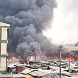 Adum Market Fire in Kumasi Finally Under Control After Six Hours of Intense Efforts