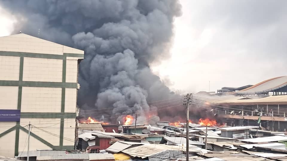 Adum Market Fire in Kumasi Finally Under Control After Six Hours of Intense Efforts